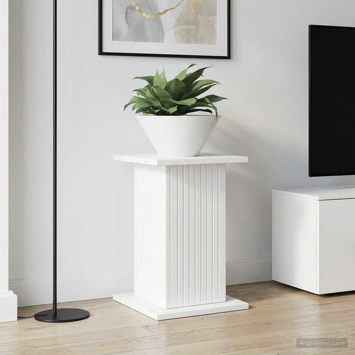 Planteholder 2 pcs Hvid højglans 30,5 x 30 x 43 cm