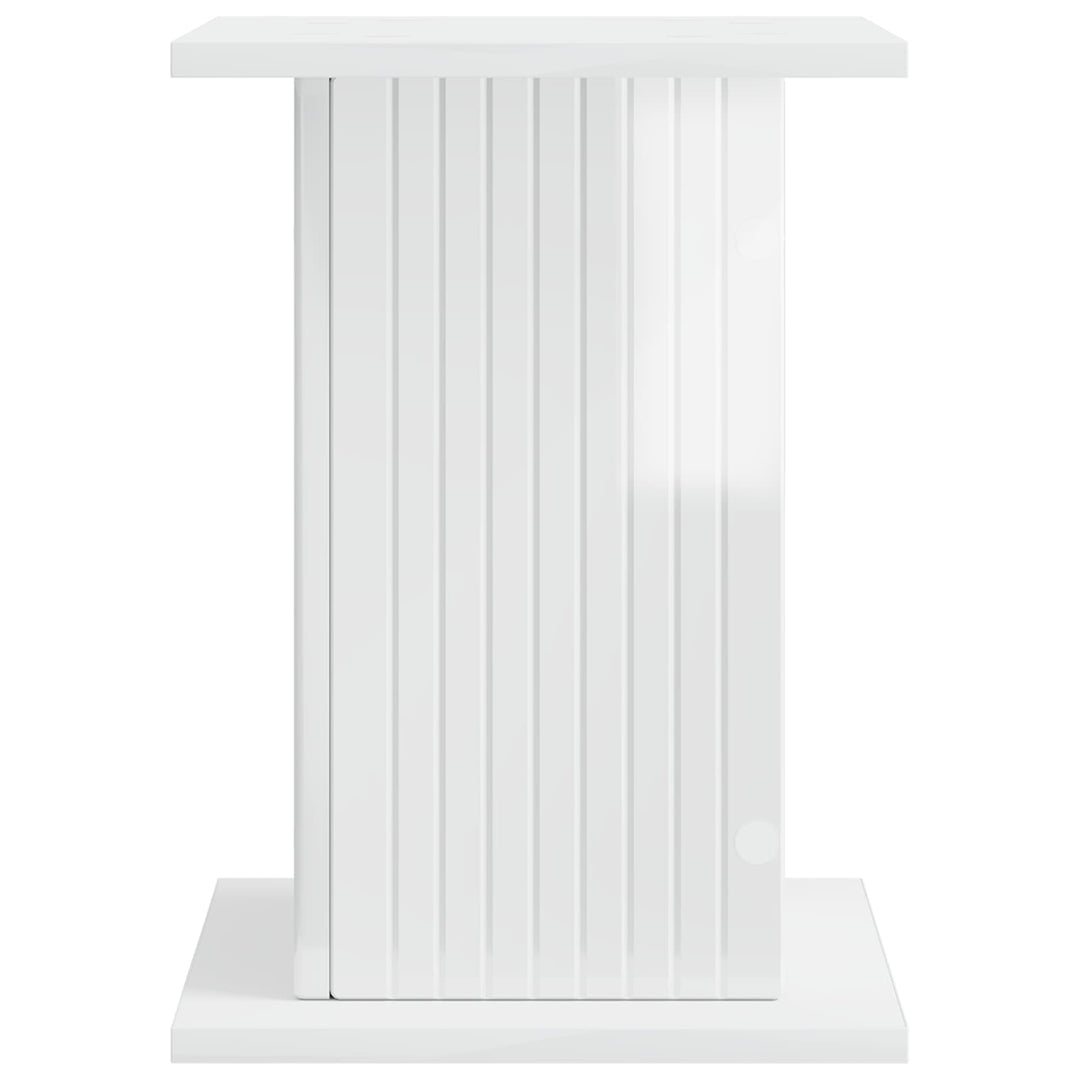 Planteholder 2 pcs Hvid højglans 30,5 x 30 x 43 cm