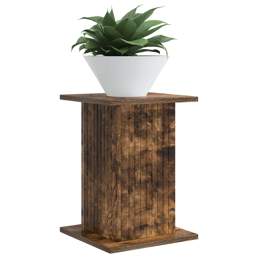 Planteholder 2 pcs Røget eg 30,5 x 30 x 43 cm Konstrueret træ