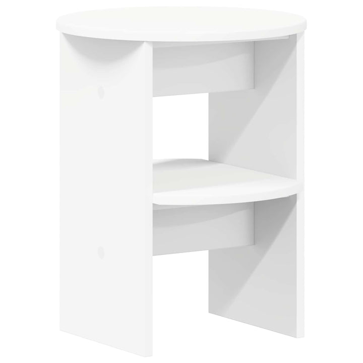 Sideskab Hvid Ø40 x 50 cm Konstrueret træ