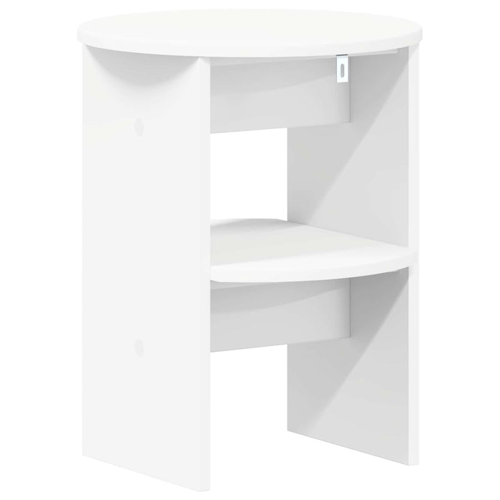 Sideskab Hvid Ø40 x 50 cm Konstrueret træ