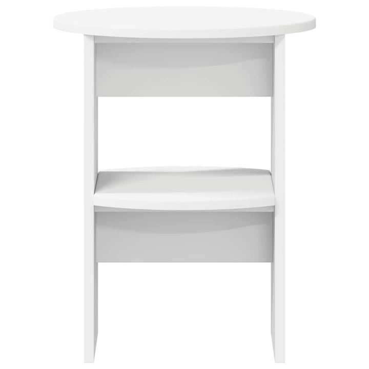 Sideskab Hvid Ø40 x 50 cm Konstrueret træ
