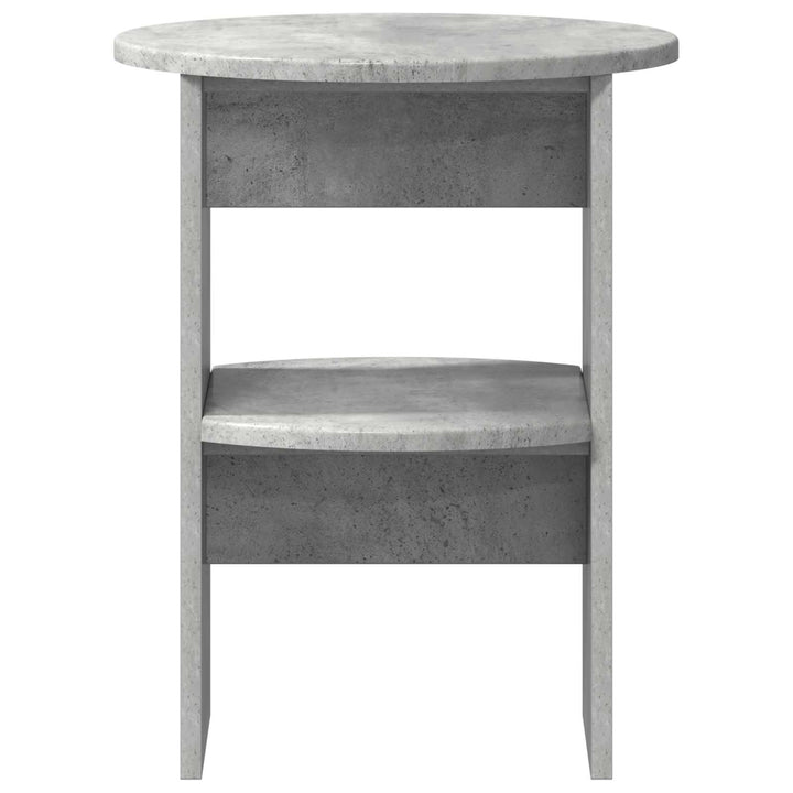 Sideskab BetonGrå Ø40 x 50 cm Konstrueret træ