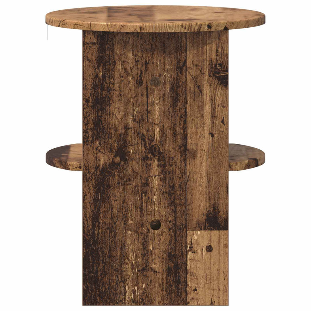 Sideskab 2 pcs Gammelt træ Ø40 x 50 cm Konstrueret træ