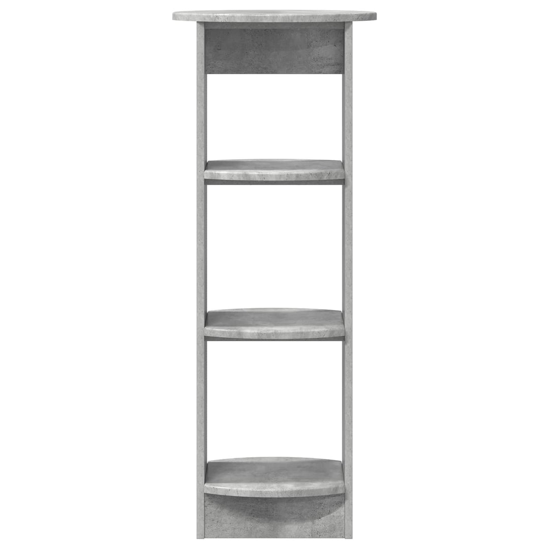 Sideskab BetonGrå 40 x 40 x 100 cm Konstrueret træ
