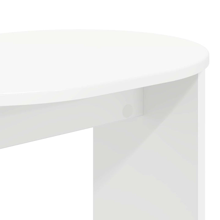 Sidebord Hvid 50 x 39,5 x 55 cm Konstrueret træ