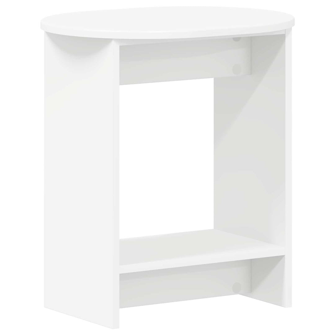 Sidebord Hvid 50 x 39,5 x 55 cm Konstrueret træ