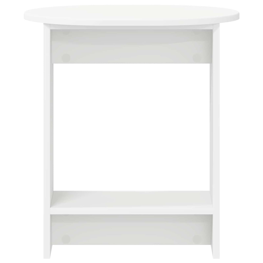Sidebord Hvid 50 x 39,5 x 55 cm Konstrueret træ