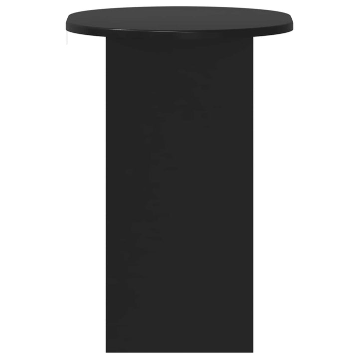 Sidebord Sort 50 x 39,5 x 55 cm Konstrueret træ