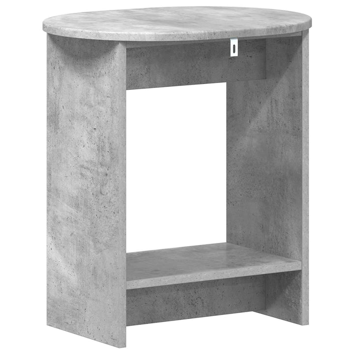Sidebord Betongrå 50 x 39,5 x 55 cm Konstrueret træ