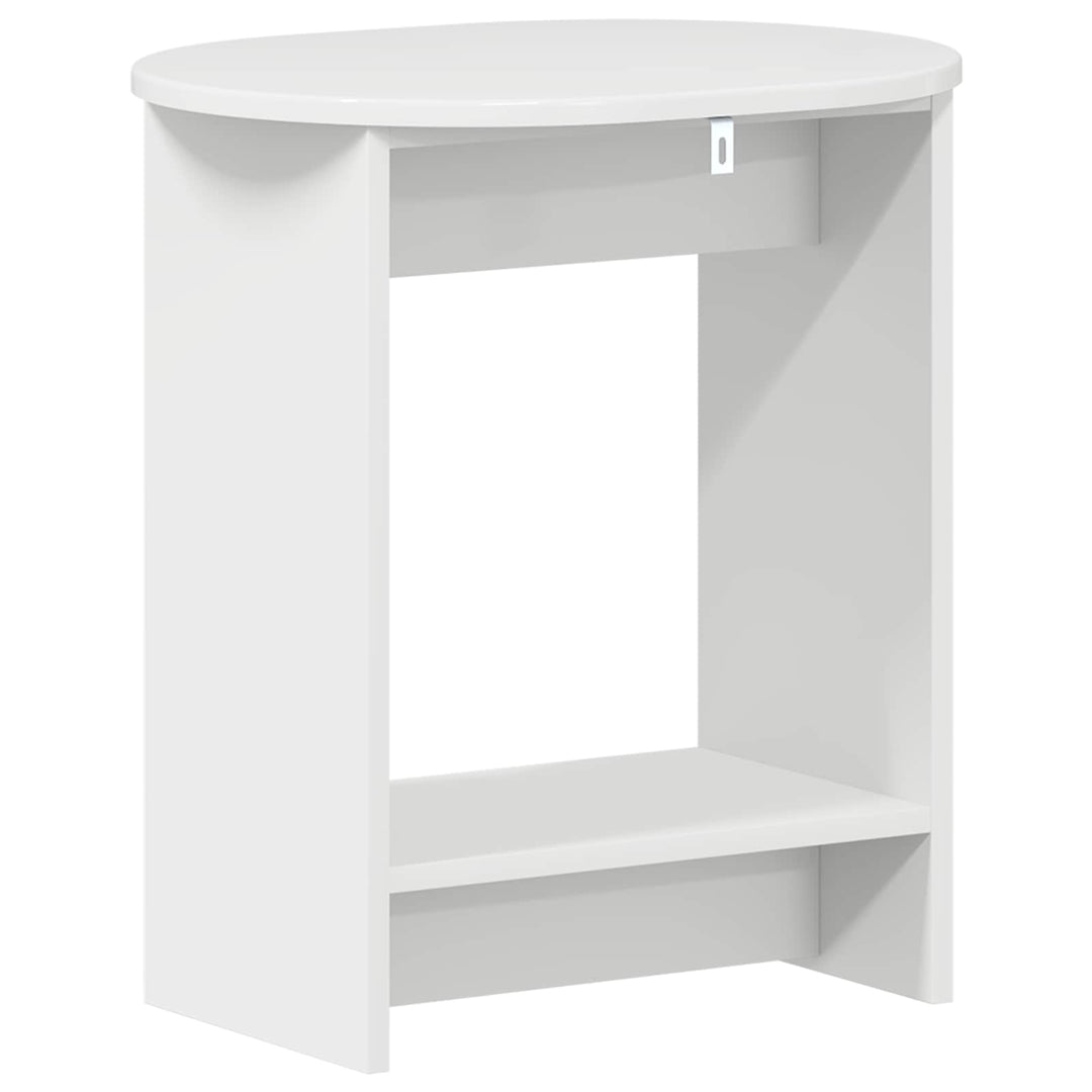 Sidebord Hvid højglans 50 x 39,5 x 55 cm Konstrueret træ
