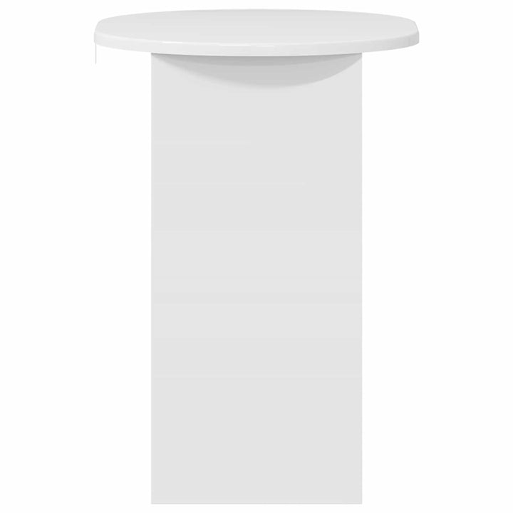 Sidebord Hvid højglans 50 x 39,5 x 55 cm Konstrueret træ