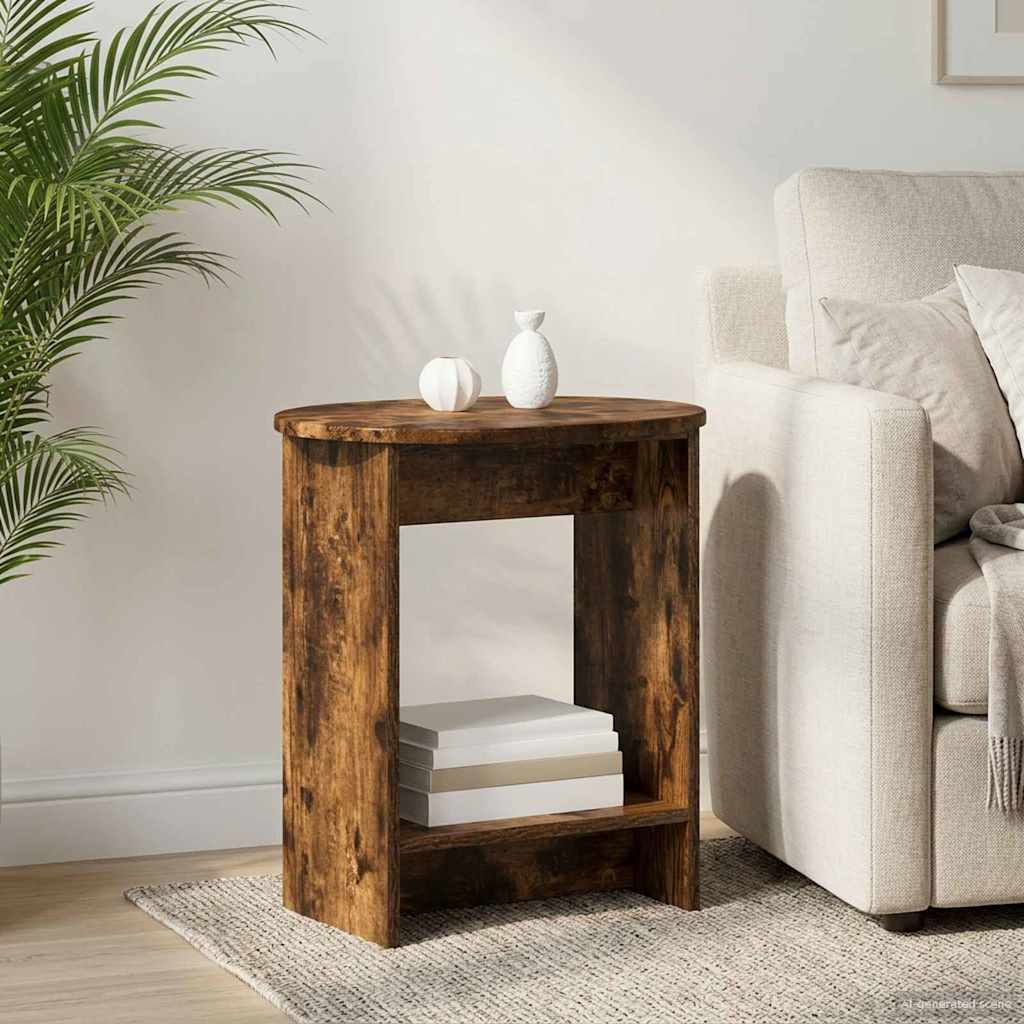 Sidebord Røget eg 50 x 39,5 x 55 cm Konstrueret træ