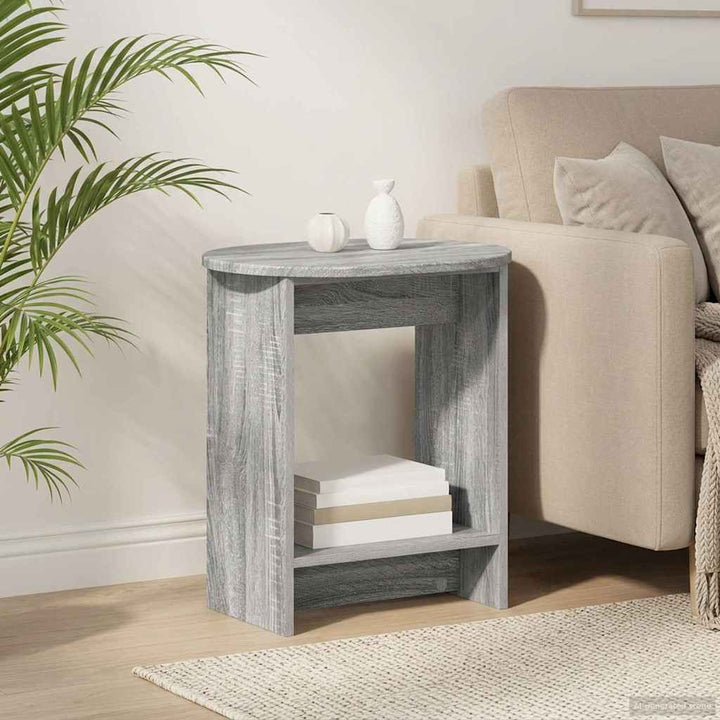 Sidebord Grå sonoma-eg 50 x 39,5 x 55 cm Konstrueret træ