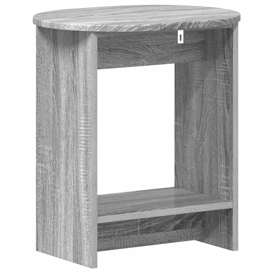 Sidebord Grå sonoma-eg 50 x 39,5 x 55 cm Konstrueret træ