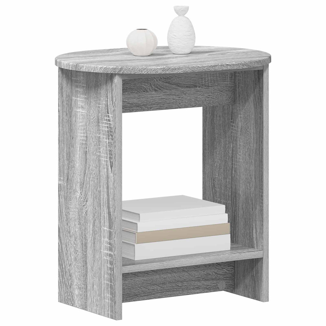 Sidebord Grå sonoma-eg 50 x 39,5 x 55 cm Konstrueret træ