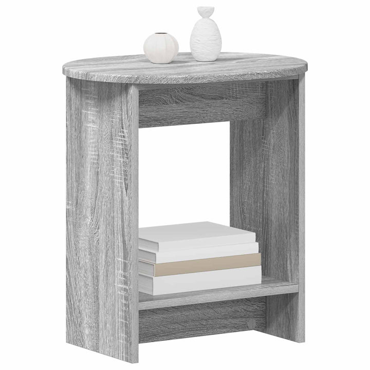 Sidebord Grå sonoma-eg 50 x 39,5 x 55 cm Konstrueret træ