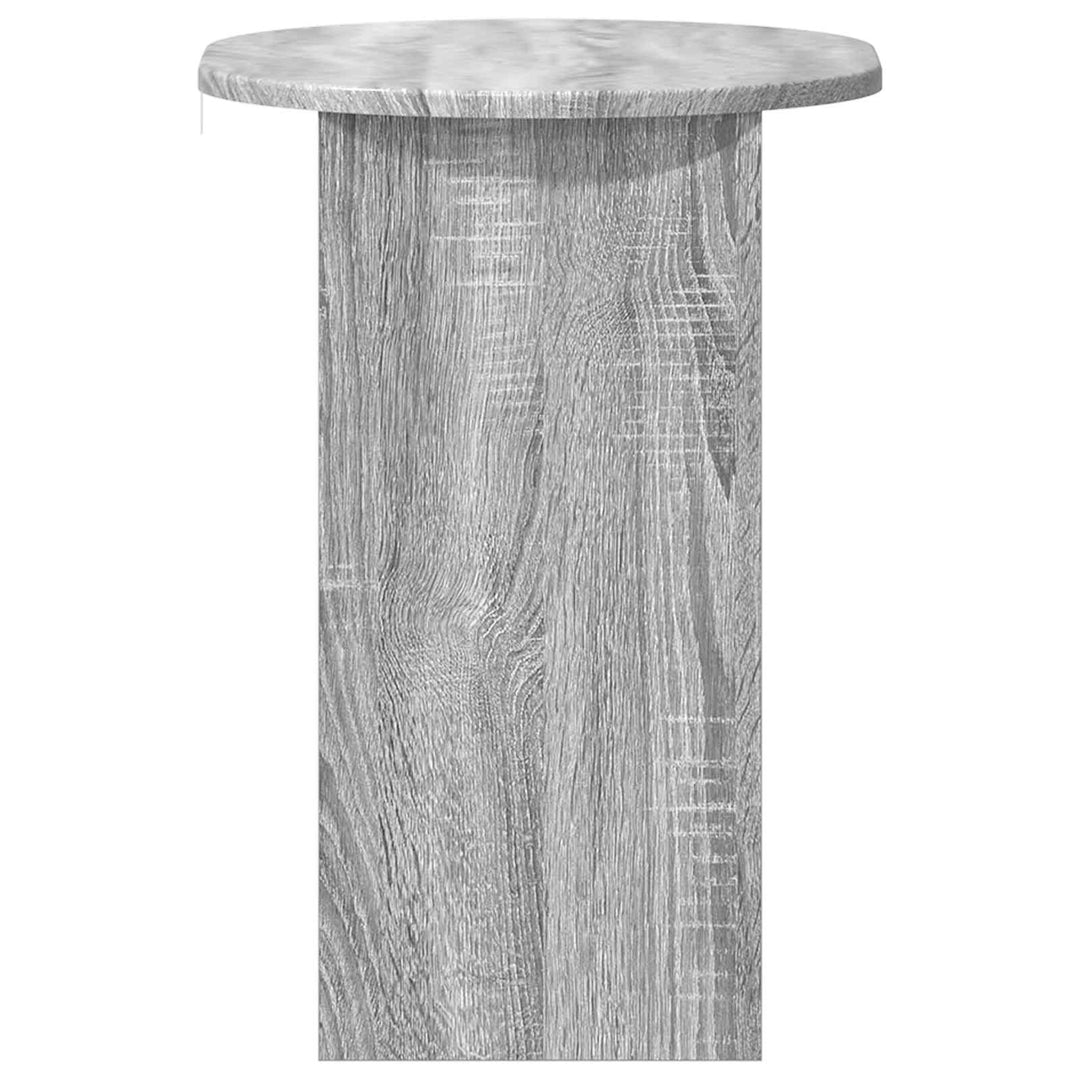 Sidebord Grå sonoma-eg 50 x 39,5 x 55 cm Konstrueret træ