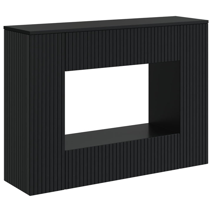 Konsolbord Sort 101 x 29 x 74 cm Konstrueret træ