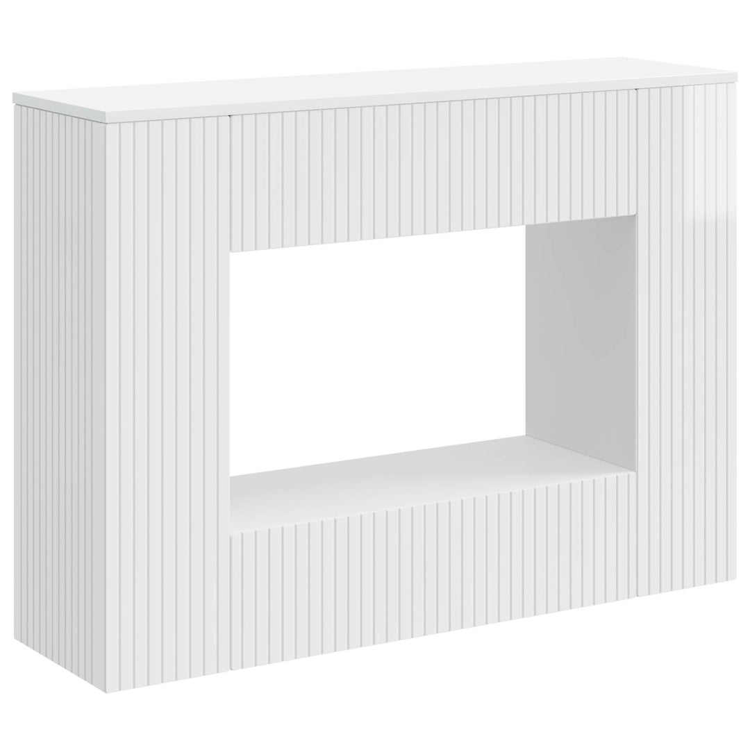 Konsolbord Højglans Hvid 101 x 29 x 74 cm Konstrueret træ
