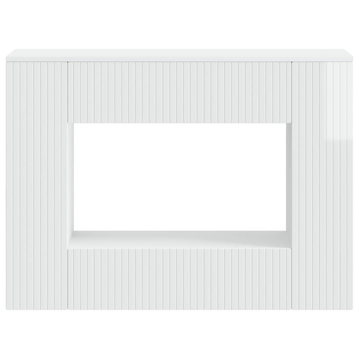 Konsolbord Højglans Hvid 101 x 29 x 74 cm Konstrueret træ