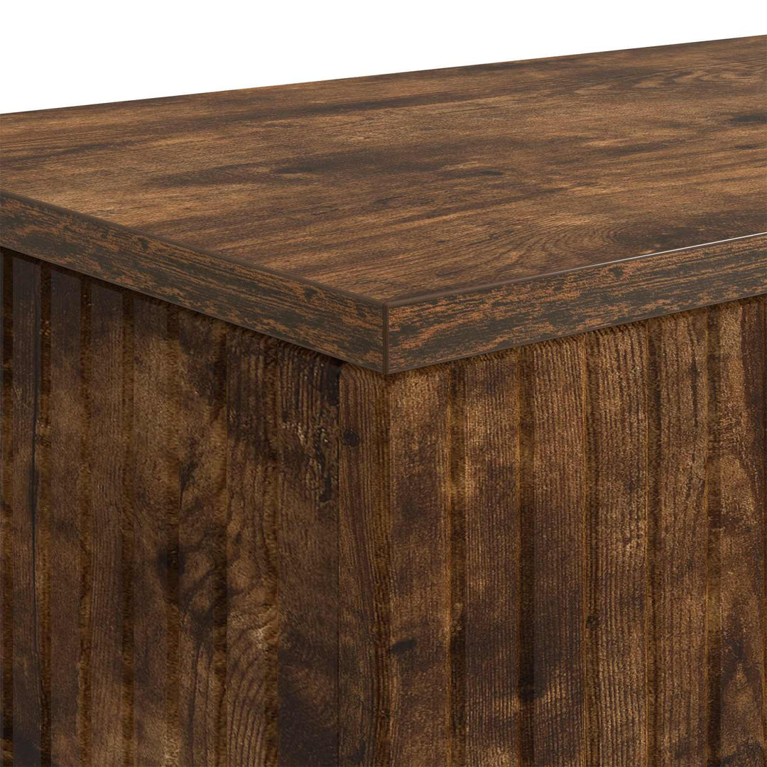 Konsolbord Røget Eg 101 x 29 x 74 cm Konstrueret træ