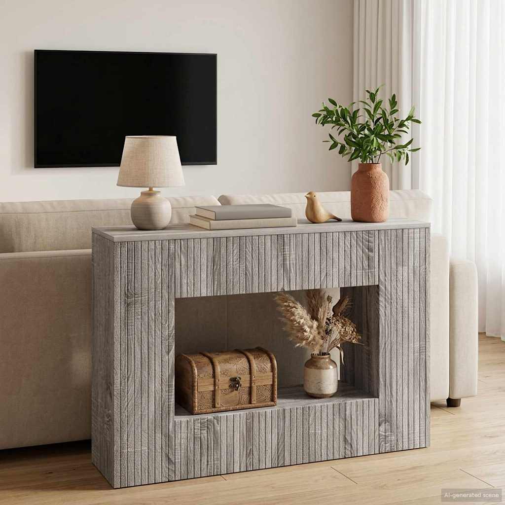 Konsolbord Grå Sonoma 101 x 29 x 74 cm Konstrueret træ