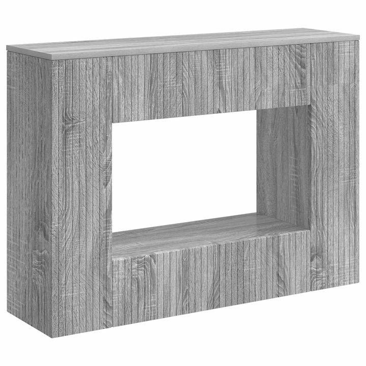 Konsolbord Stribet Grå Sonoma 101 x 29 x 74 cm Konstrueret træ