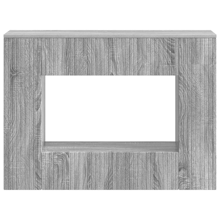 Konsolbord Stribet Grå Sonoma 101 x 29 x 74 cm Konstrueret træ