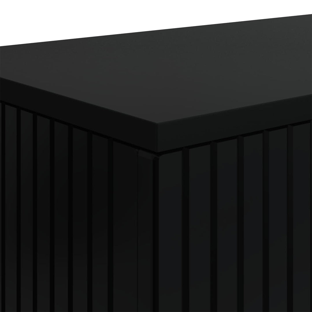 Konsolbord Sort 155 x 29 x 74 cm Konstrueret træ