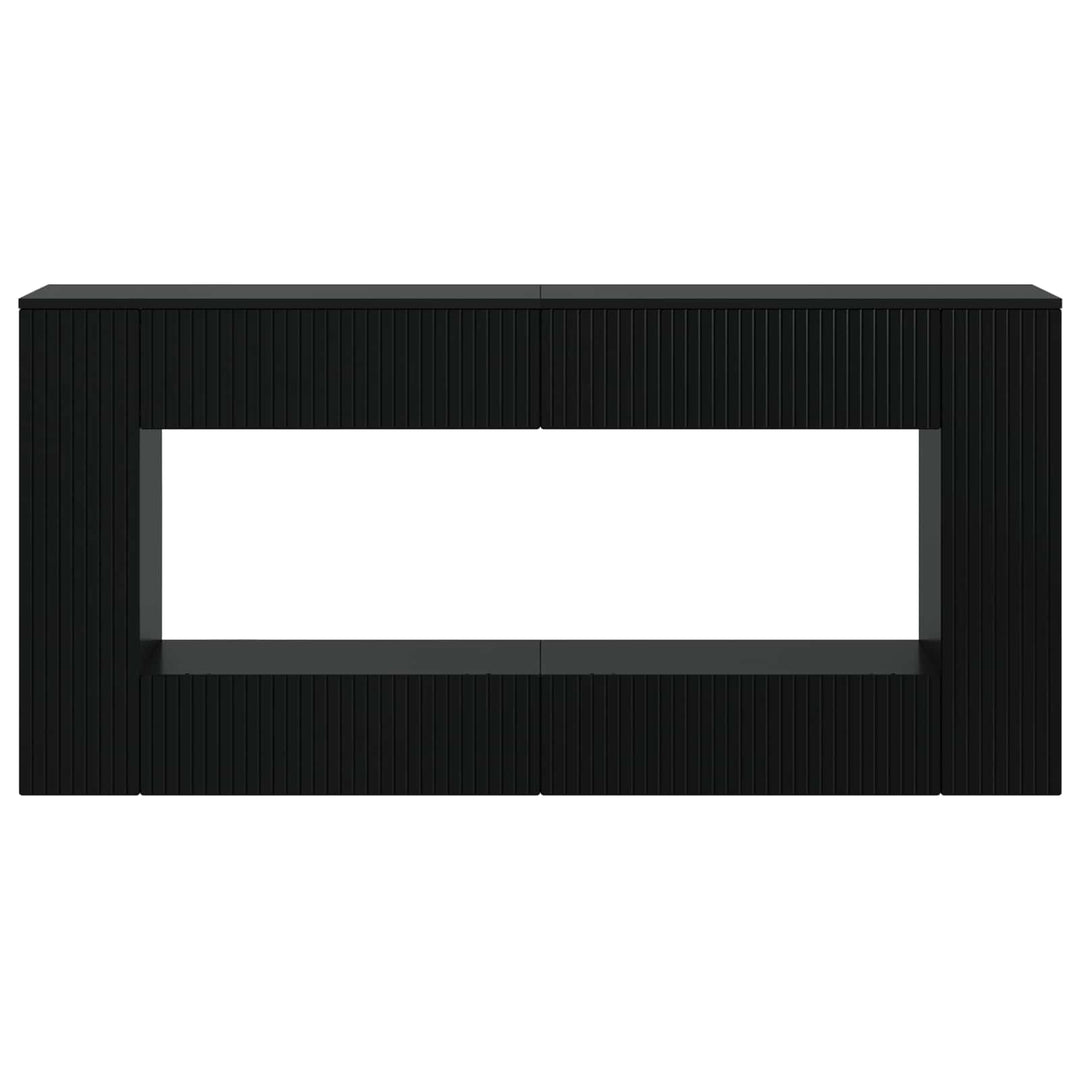 Konsolbord Sort 155 x 29 x 74 cm Konstrueret træ