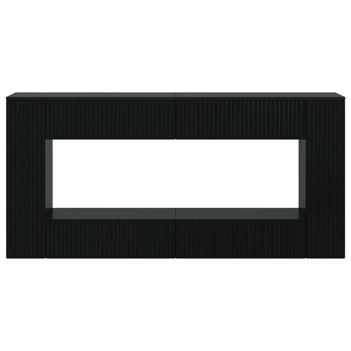 Konsolbord Sort 155 x 29 x 74 cm Konstrueret træ