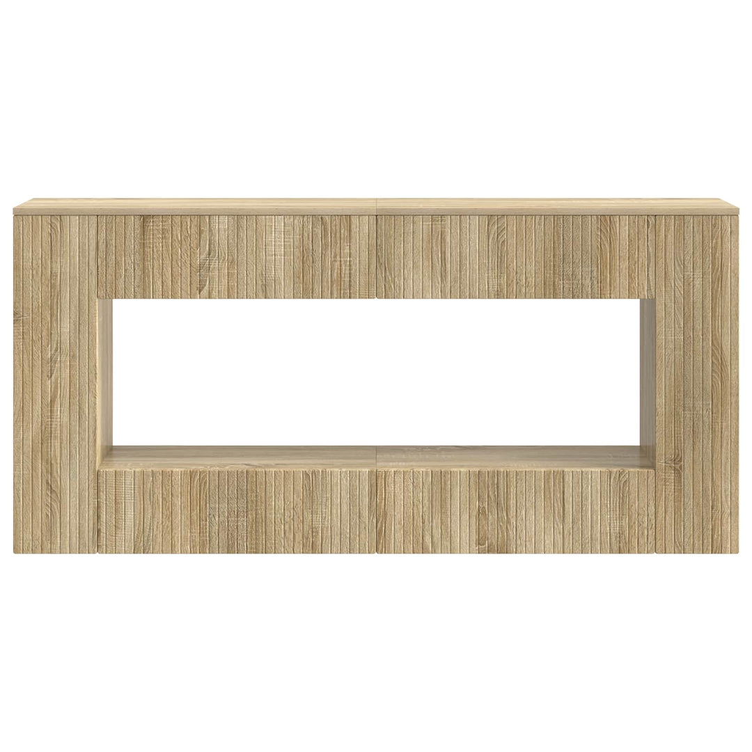 Konsolbord Stribet Sonoma eg 155 x 29 x 74 cm Konstrueret træ