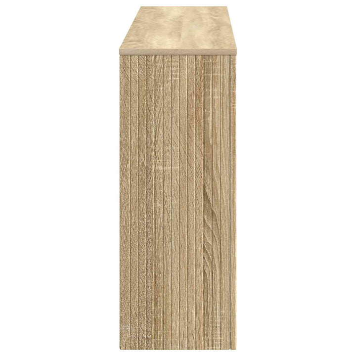 Konsolbord Stribet Sonoma eg 155 x 29 x 74 cm Konstrueret træ