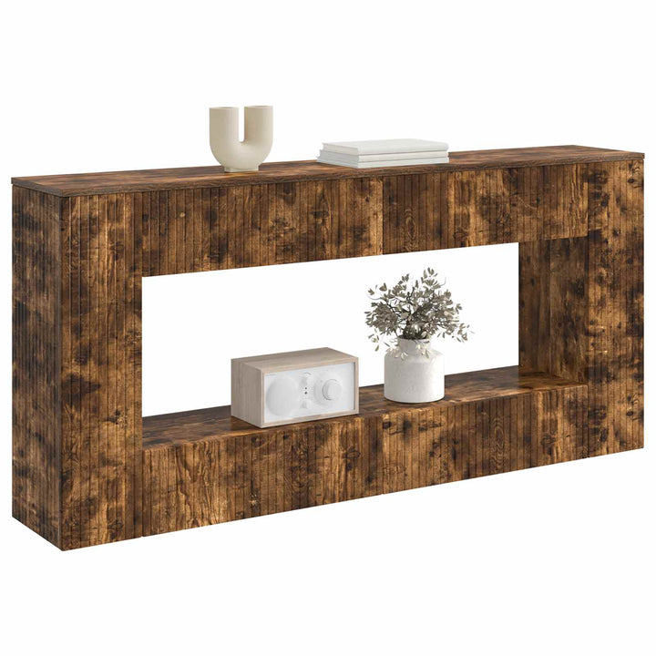 Konsolbord Røget Eg 155 x 29 x 74 cm Konstrueret træ