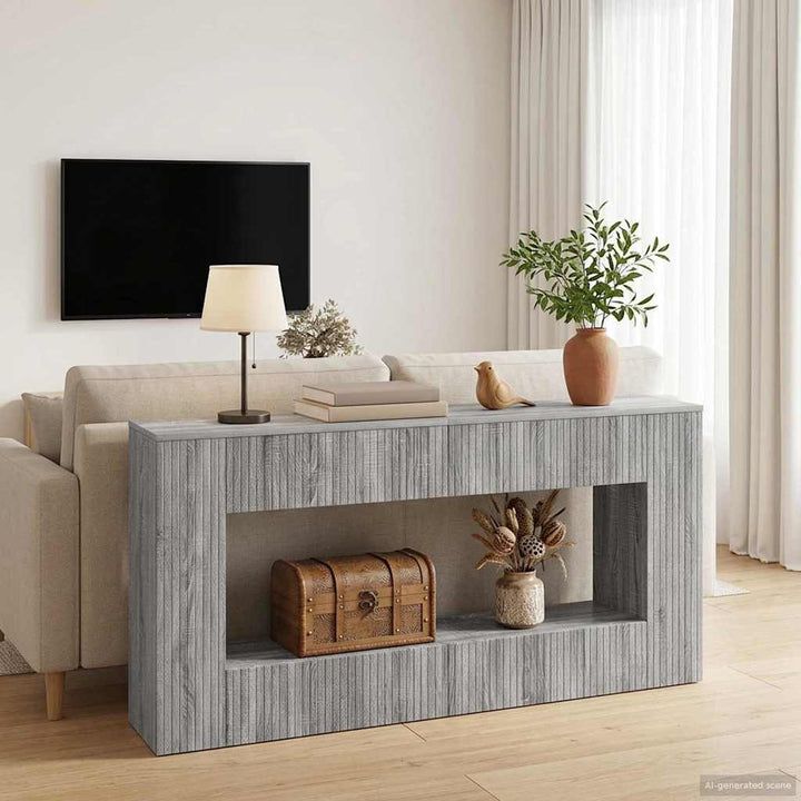 Konsolbord Grå Sonoma 155 x 29 x 74 cm Konstrueret træ