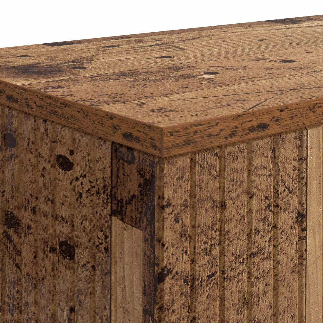 Konsolbord Stribet Gammelt træ 155 x 29 x 74 cm Konstrueret træ