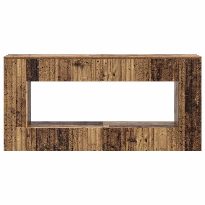Konsolbord Stribet Gammelt træ 155 x 29 x 74 cm Konstrueret træ