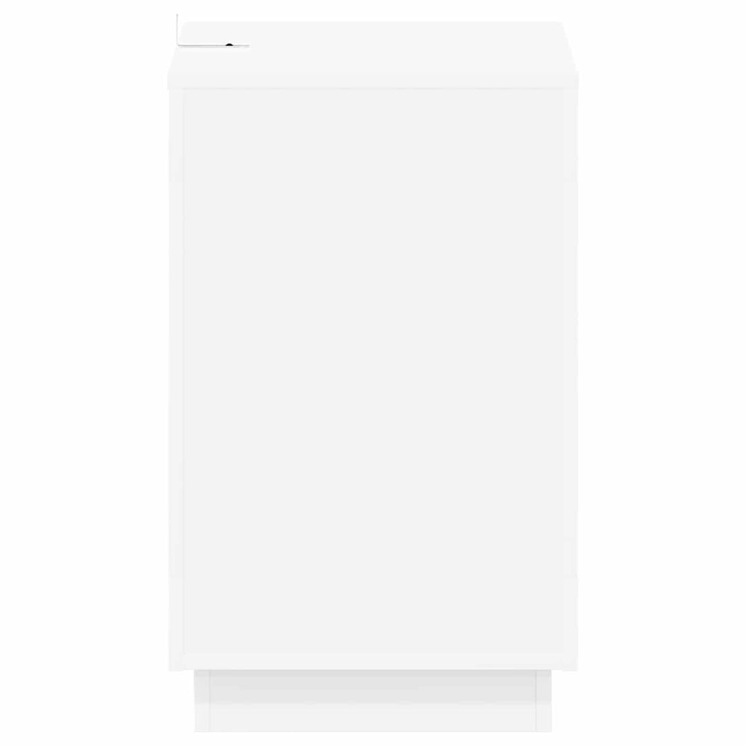 Sidebord Hvid 60 x 40 x 65 cm Konstrueret træ