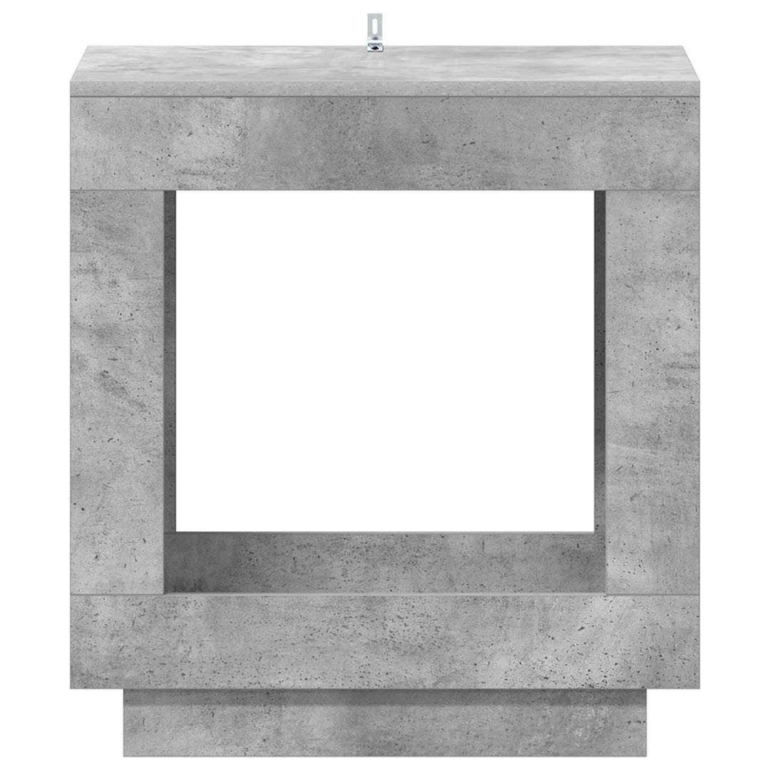 Sidebord Betongrå 60 x 40 x 65 cm Konstrueret træ