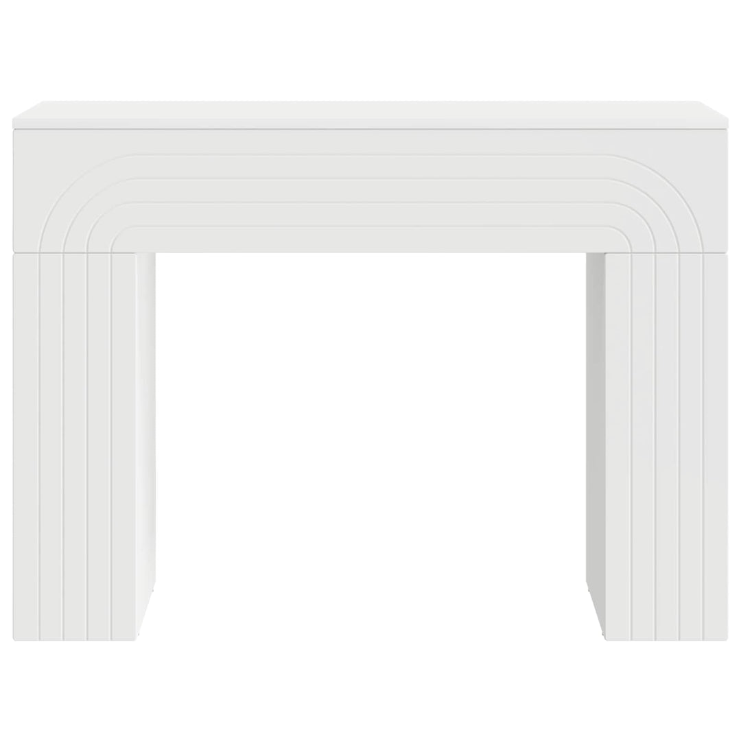 Sofabord Hvid 102 x 35 x 75 cm Konstrueret træ