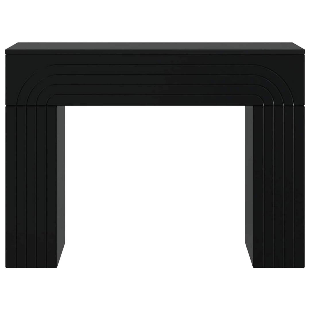 Sofabord Sort 102 x 35 x 75 cm Konstrueret træ