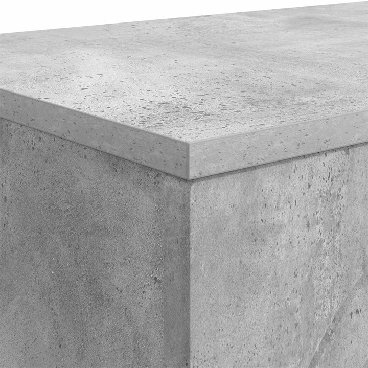 Sofabord Betongrå 102 x 35 x 75 cm Konstrueret træ