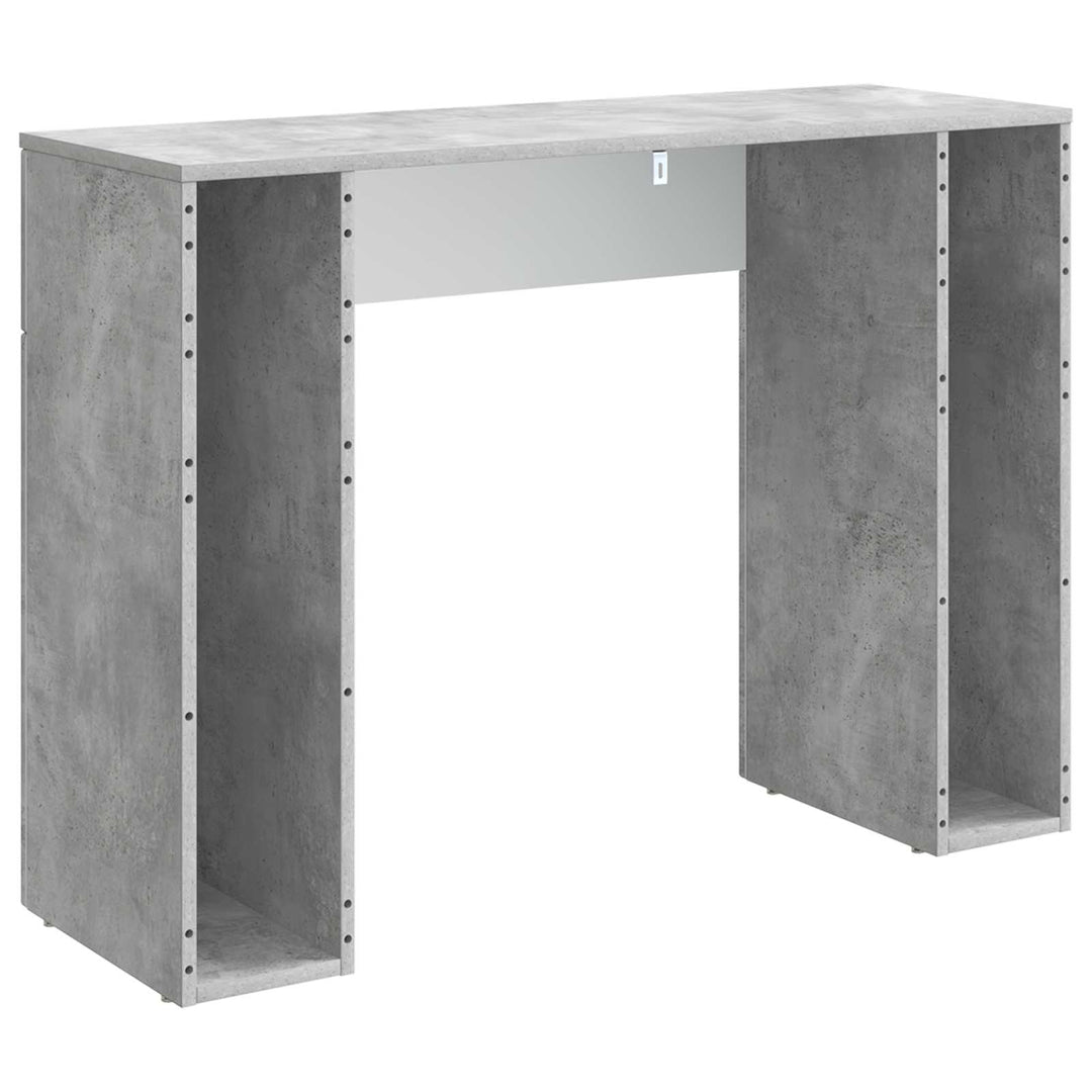Sofabord Betongrå 102 x 35 x 75 cm Konstrueret træ