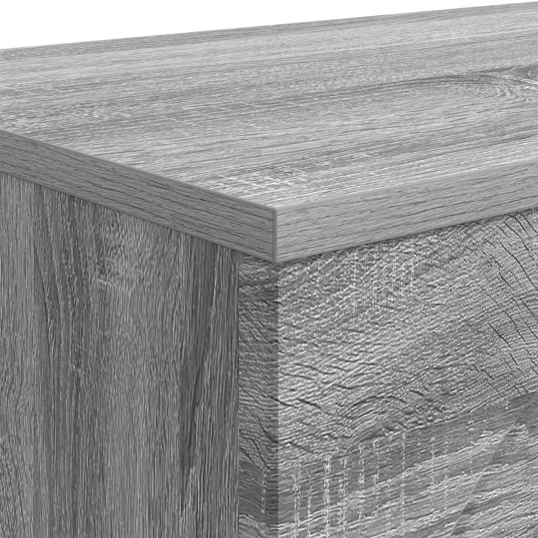 Sofabord Grå sonoma-eg 102 x 35 x 75 cm Konstrueret træ