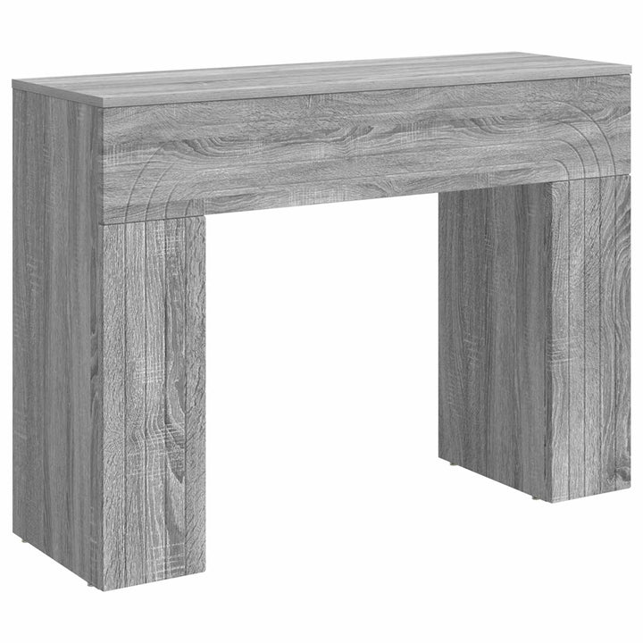Sofabord Grå sonoma-eg 102 x 35 x 75 cm Konstrueret træ