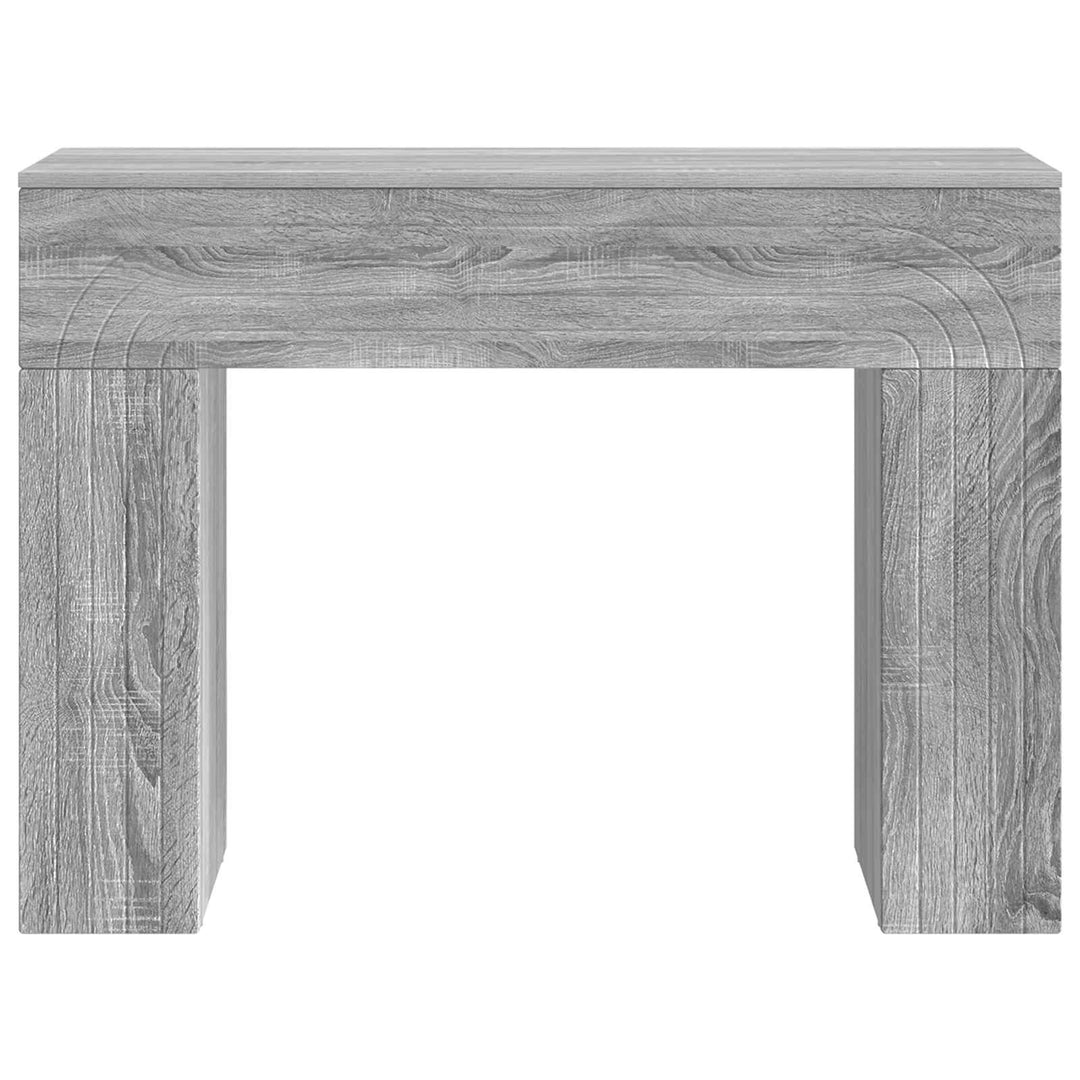 Sofabord Grå sonoma-eg 102 x 35 x 75 cm Konstrueret træ
