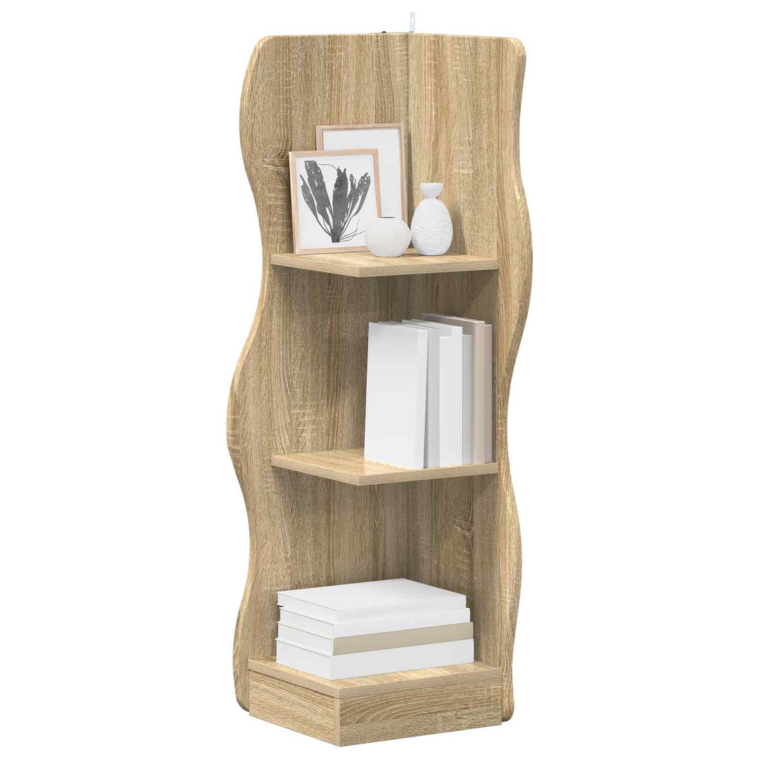Hjørnehylde Sonoma-eg 34 x 33 x 102 cm Konstrueret træ