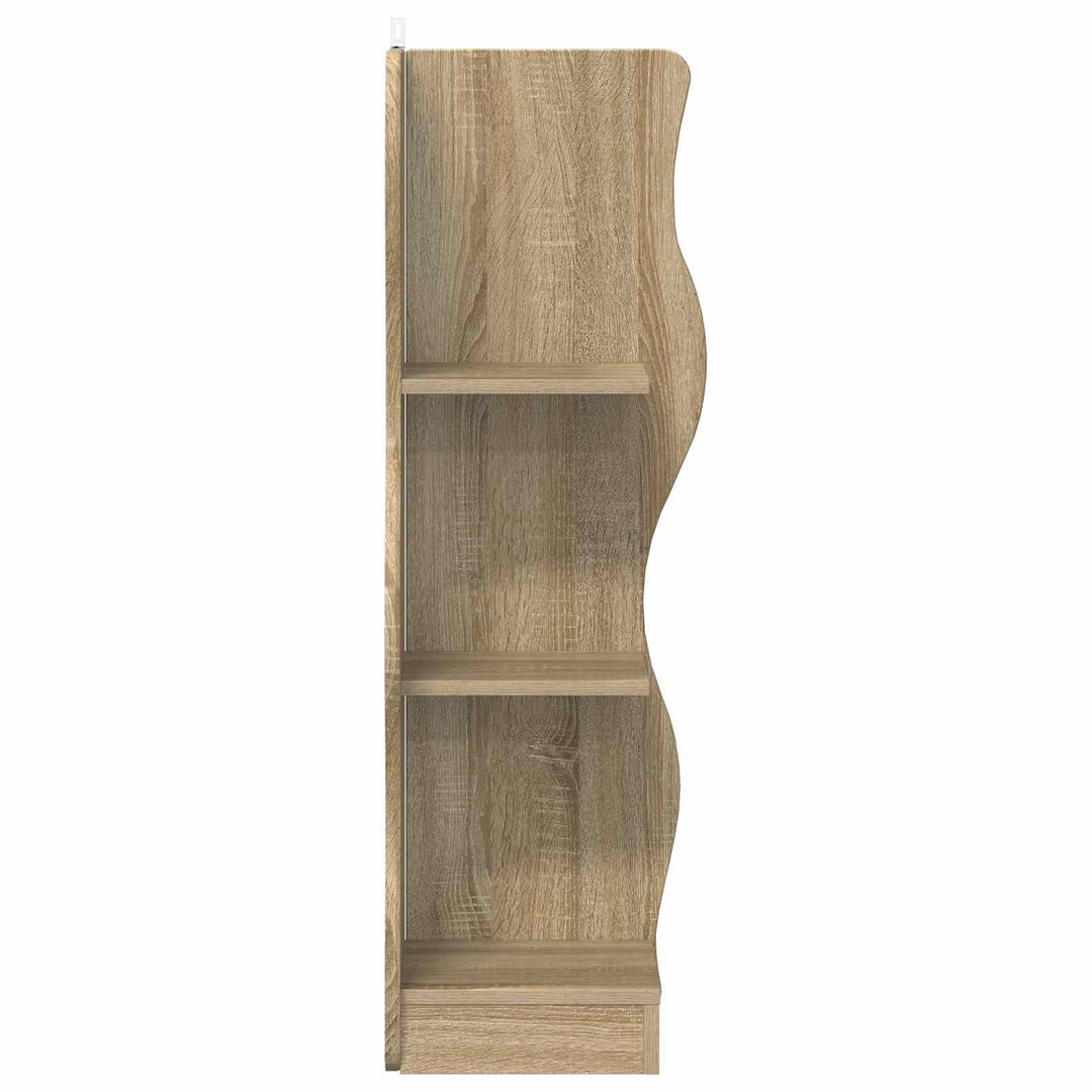 Hjørnehylde Sonoma-eg 34 x 33 x 102 cm Konstrueret træ
