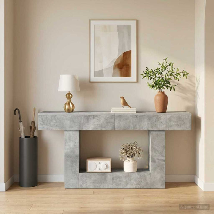 BetonGrå 160 x 30 x 74 cm